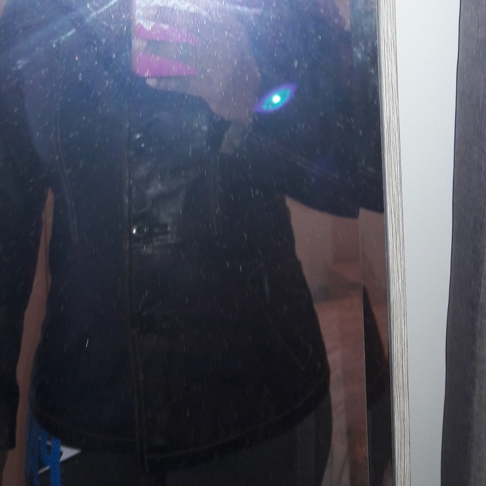 Leather blazer jacket - Picture 10 of 11